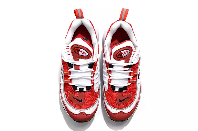 nike drops muted air max 98 blanc rouge